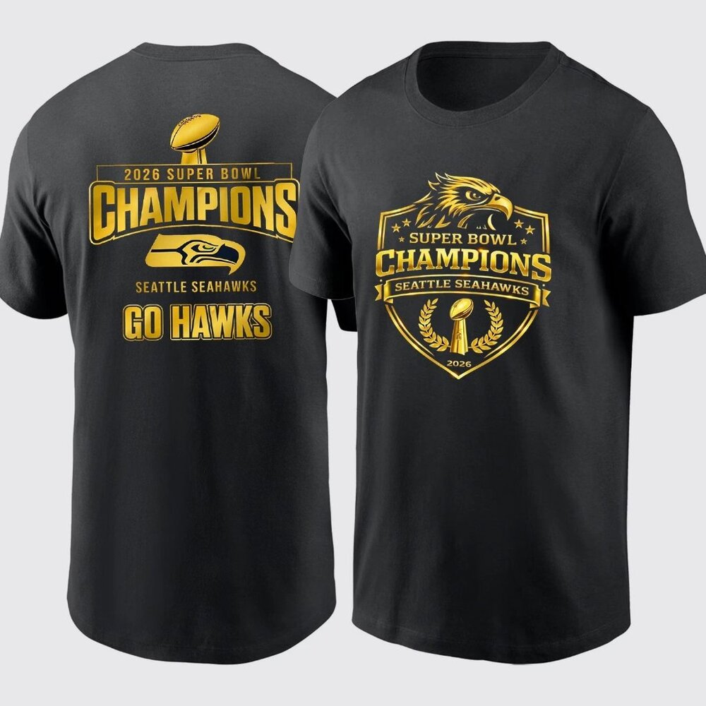 Super Bowl Champions 2026 Seahawks 2 sided Shirt 17